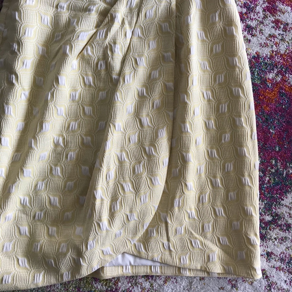 The Limited Yellow Jacquard Dress - Picture 2 of 4
